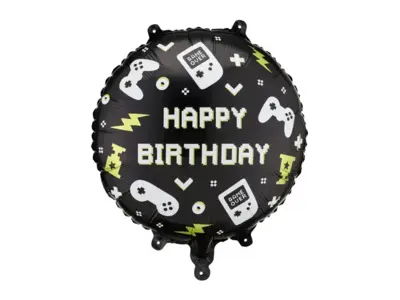Happy Birthday folie ballon gamer