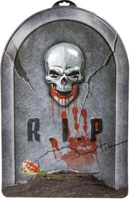 Gravsten 38x58 R.I.P. 3d i plast