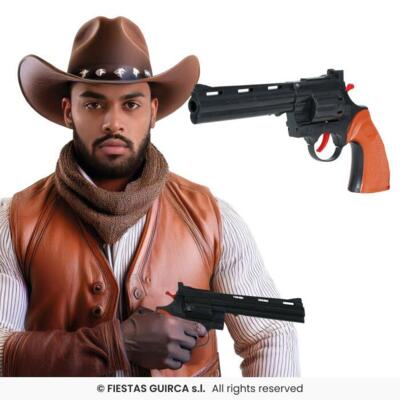 Cowboy pistol i sort