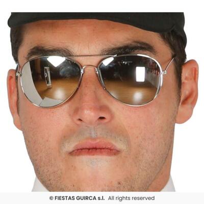 Solbrille, Politi med spejlglas