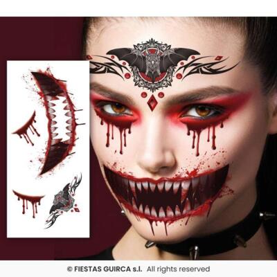 Sår og Ar tattoo - Vampire Face