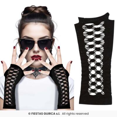 Handsker sorte - gothic