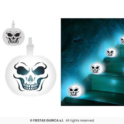 5 Halloween Balloner med Flerfarvet Lys