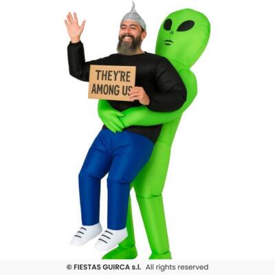 Oppusteligt Bæres af Alien Kostume