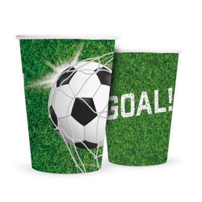 Fodbold papkrus - 8 stk.