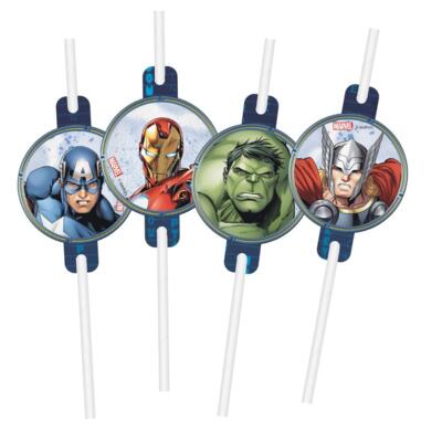 Avengers Infinity sugerør - 4 stk.