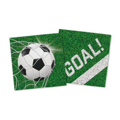 Fodbold servietter goal - 20 stk