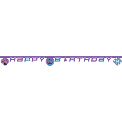 K-Pop demon hunters happy birthday banner