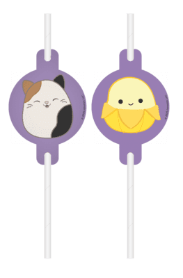 Squishmallows sugerør - 4 stk.