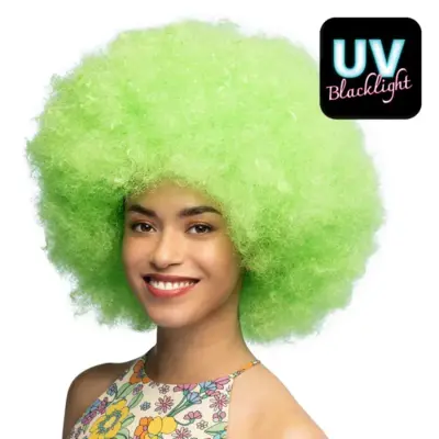 Neon Grøn UV Paryk - Sugar